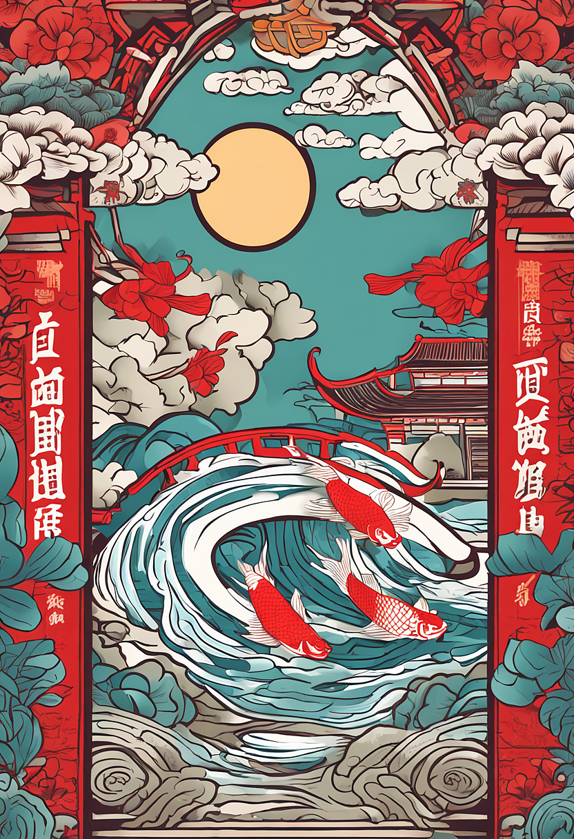 midjourney文生图系列插画海报