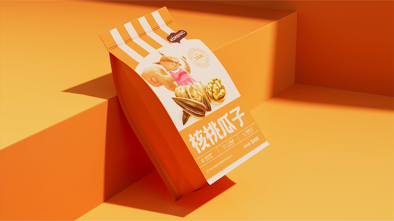 爱客葵瓜子包装设计