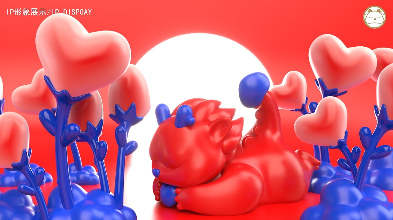 龙年IP/新年元旦美陈(抱抱龙)