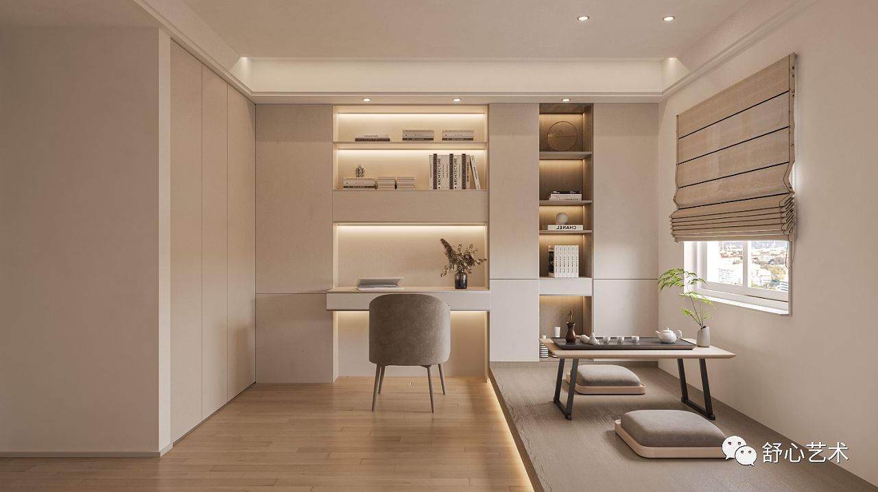 120m²现代暖意极简风格设计,happy life!（图ZMzM3MTE5NjUy） - 家装设计 - 站酷设计师舒心艺术原创素材 - 站酷ZCOOL
