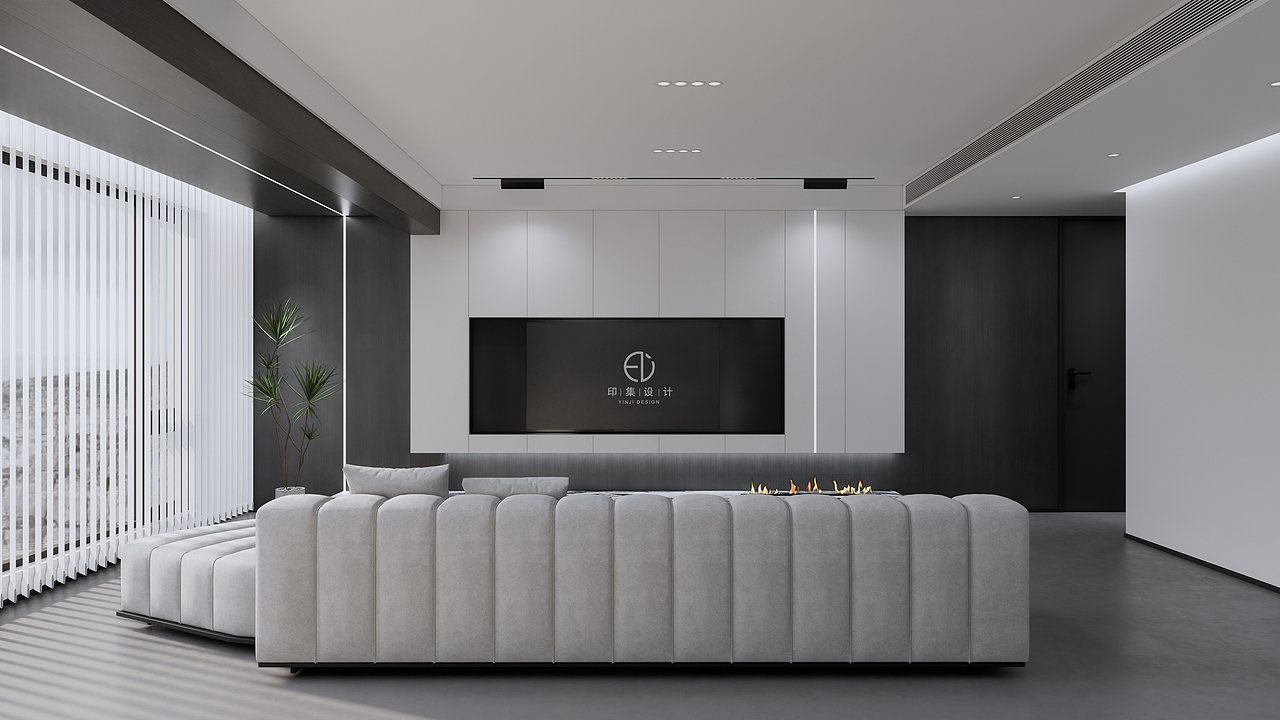 128㎡极简黑白灰，低调含蓄里的情感奔放（图ZMzA2MTg2OTAw） - 家装设计 - 站酷设计师印集装饰设计原创素材 - 站酷ZCOOL