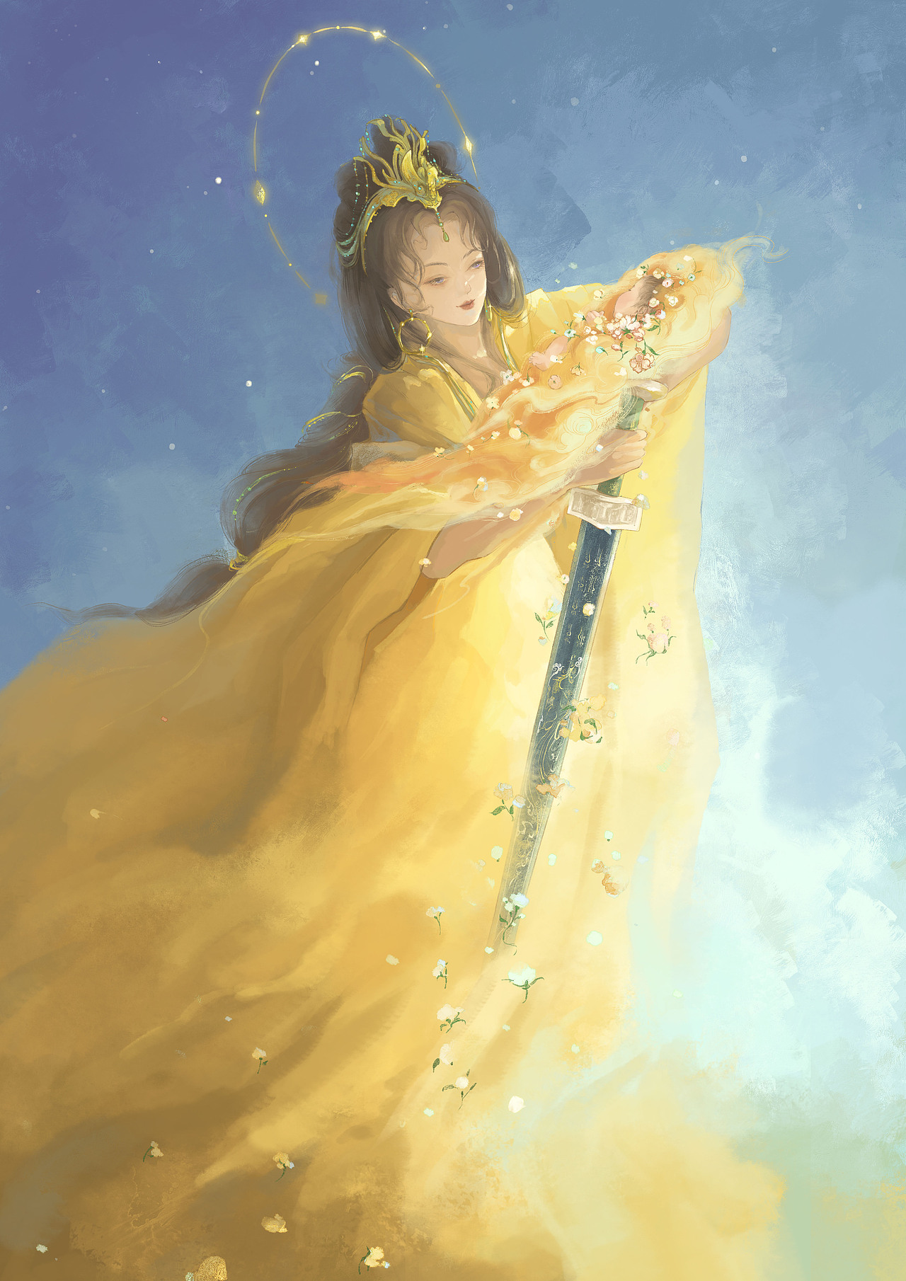少司命（图ZMzYwNTMwMDky） - 商业插画 - 站酷设计师牧之的插画原创素材 - 站酷ZCOOL