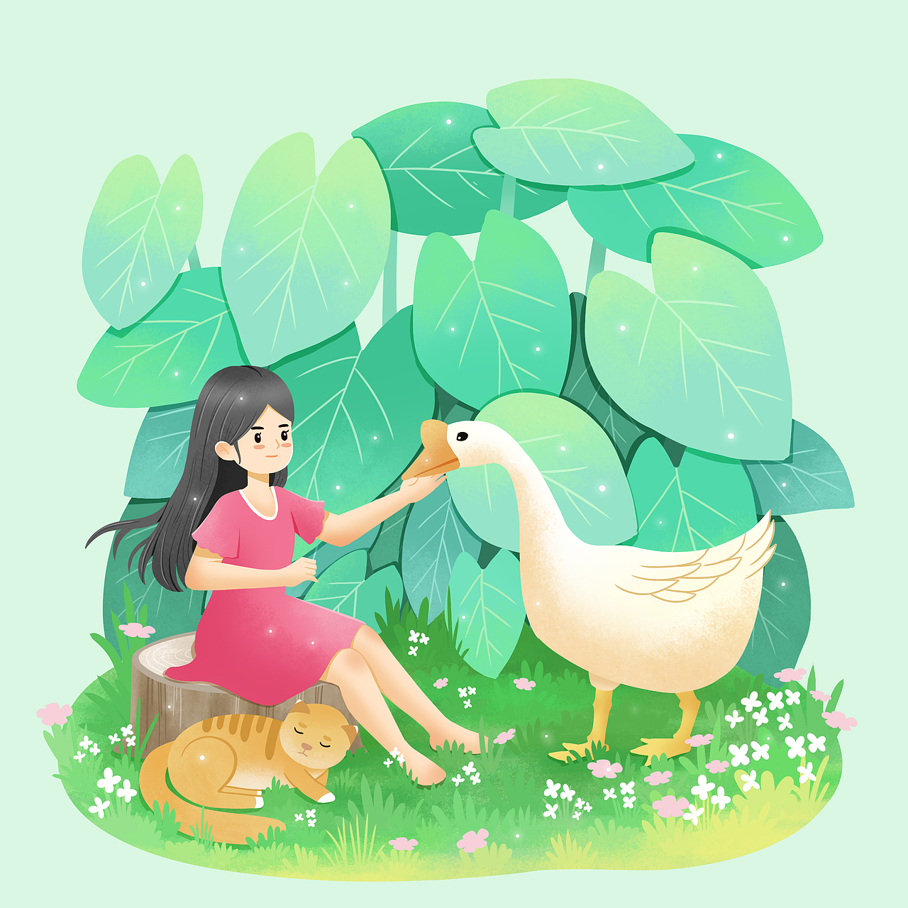 一人一猫小场景系列