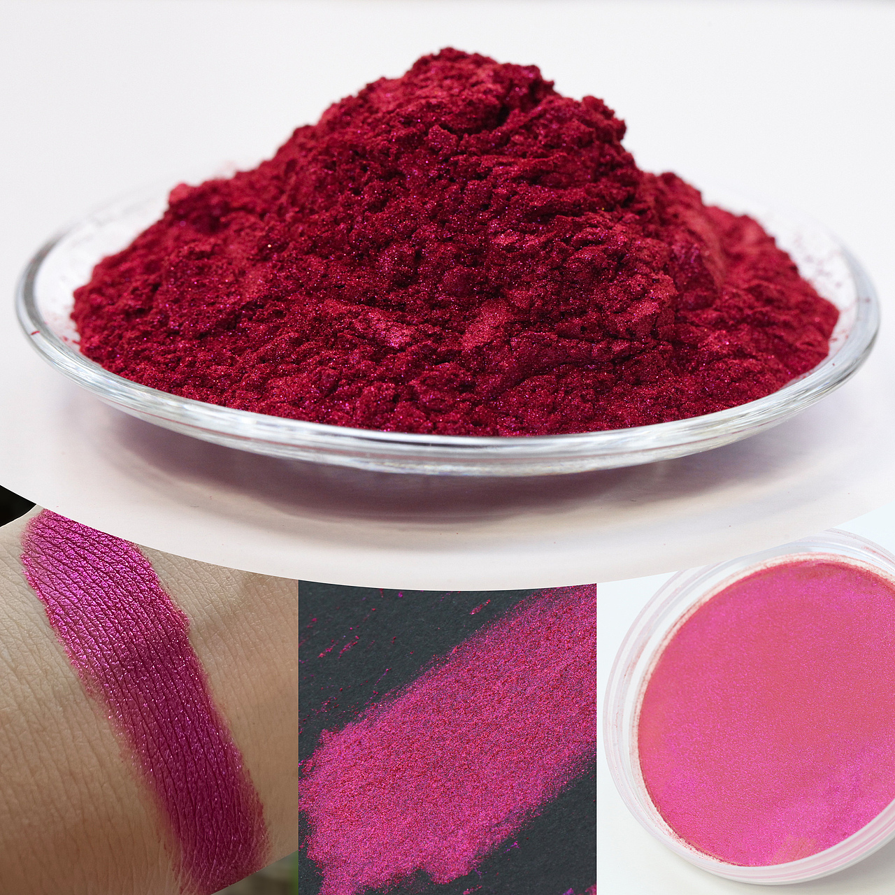 化妆品眼影高光彩妆原料粉末拍摄