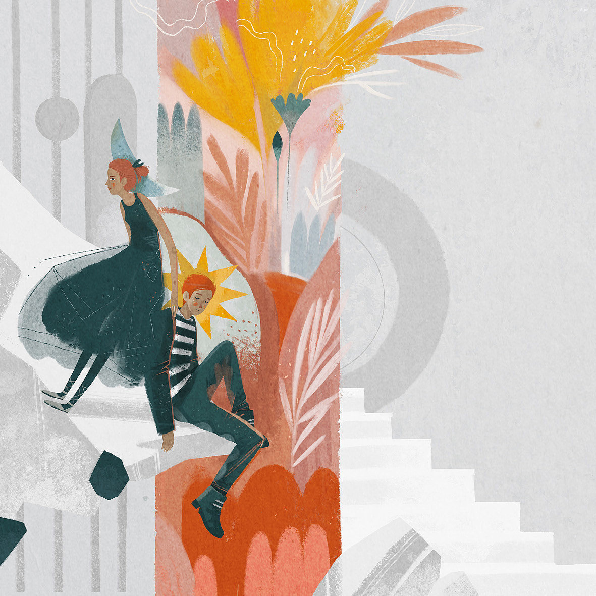 想出去走走（插画）（图ZMzAxMDI2MTM2） - 创作习作 - 站酷设计师南方有树原创素材 - 站酷ZCOOL