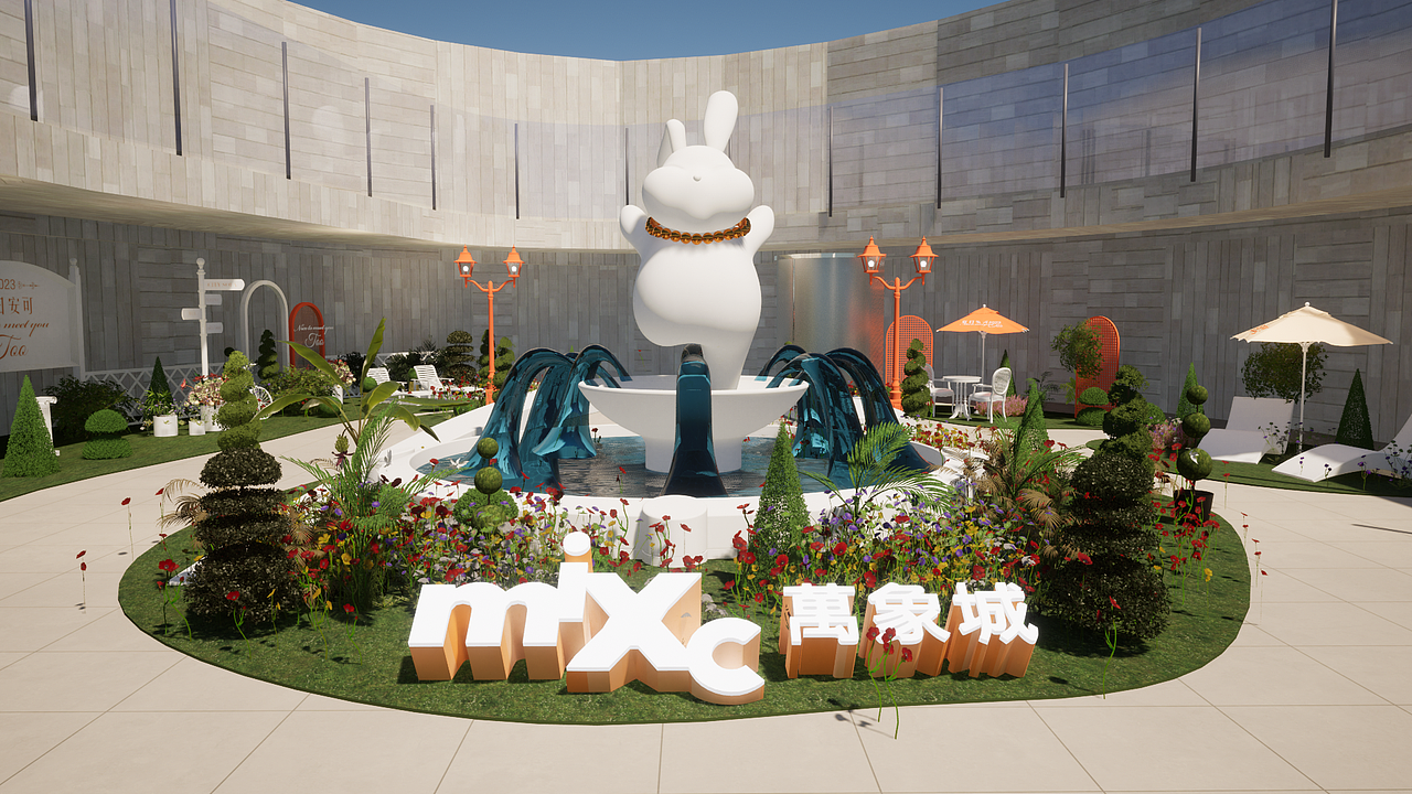 【夏日的安可】济南万象城春夏季节主题大型美陈场景（图ZMzM4NjM0NTM2） - 舞台美术 - 站酷设计师朱多多原创素材 - 站酷ZCOOL