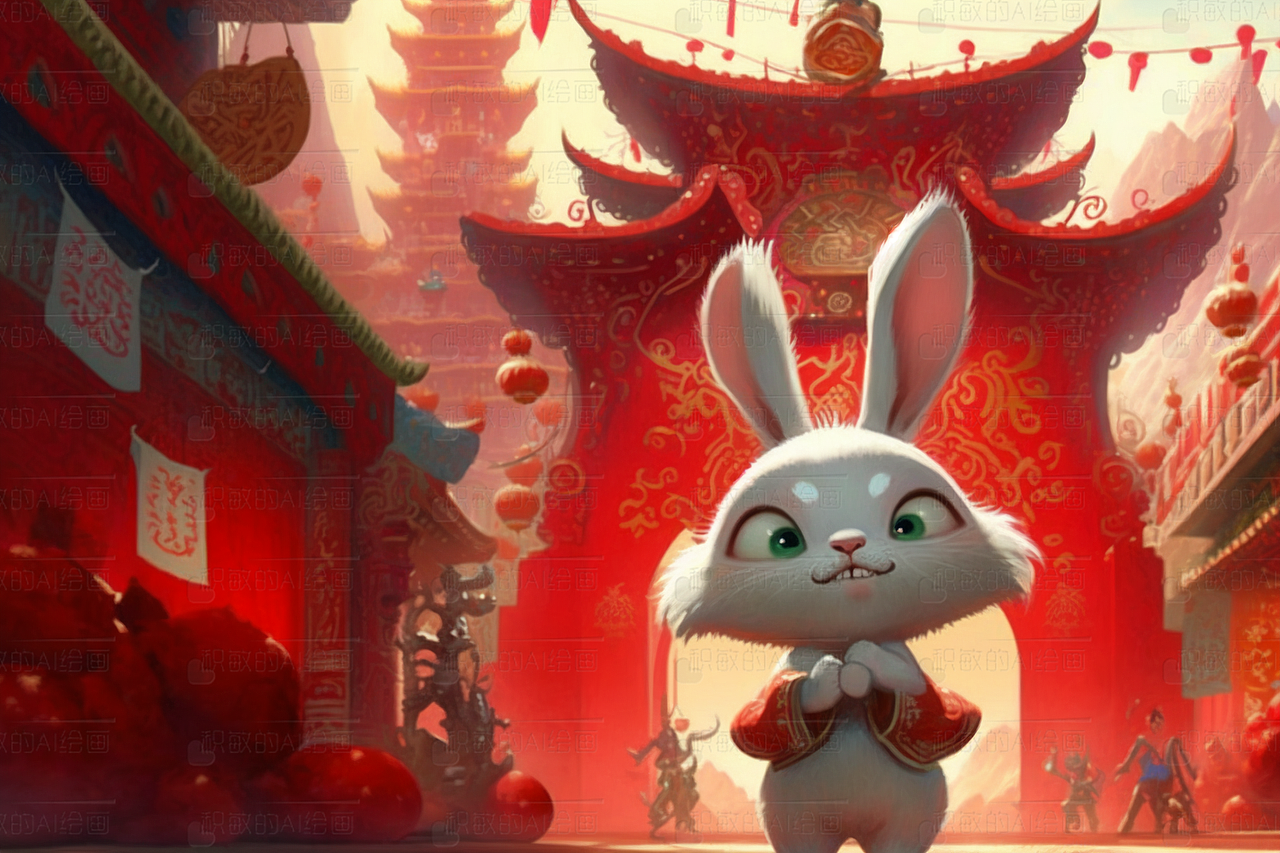 新年小兔子