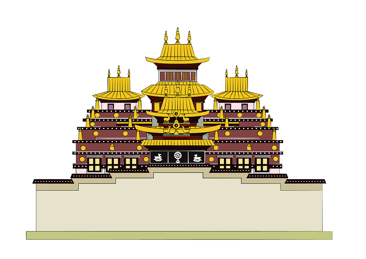 藏族建筑元素文化（图ZMzA0NjczMzgw） - 产品 - 站酷设计师楠难南原创素材 - 站酷ZCOOL