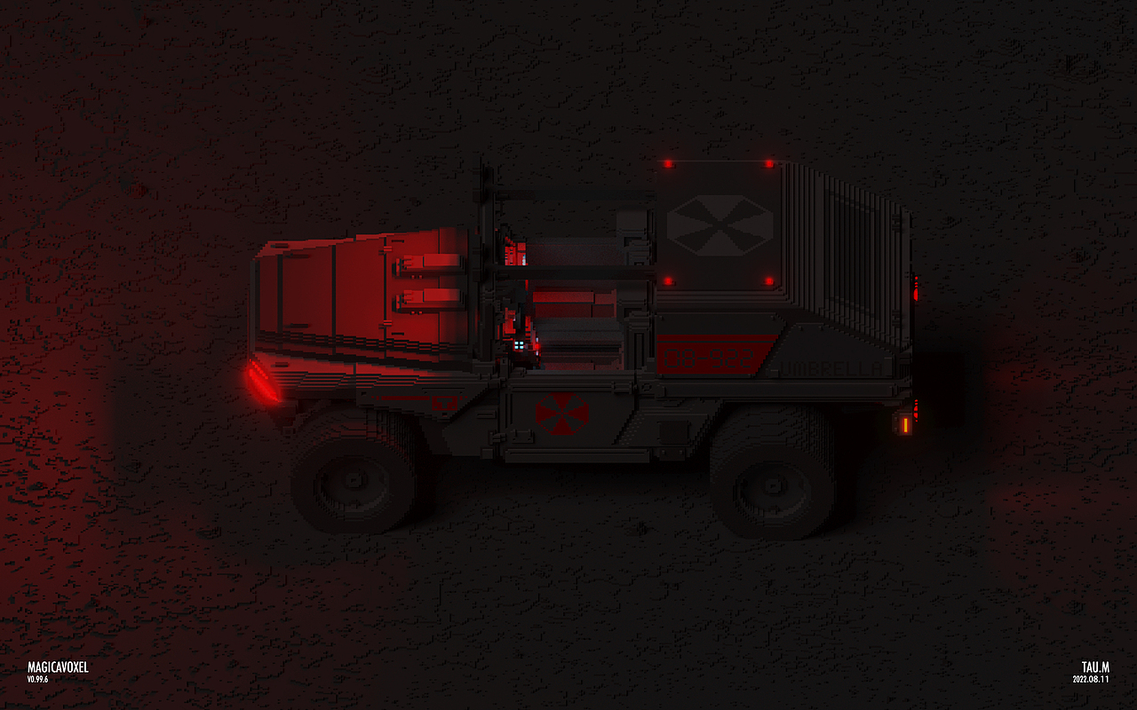 Magicavoxel日常之“Resident Evil”#挑战一张封神#