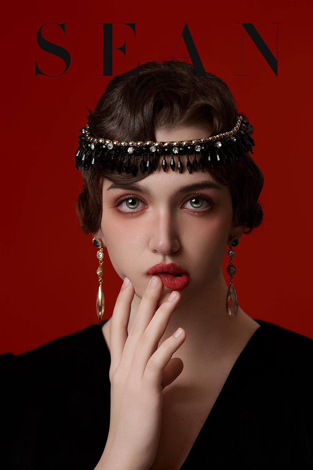 今晚拍的彩妆广告,神仙打架的一晚。