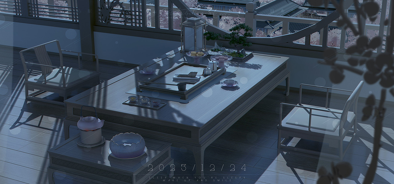 古代场景·饮茶（图ZMzU4NDQ0MzM2） - 创作习作 - 站酷设计师星夏在放羊原创素材 - 站酷ZCOOL