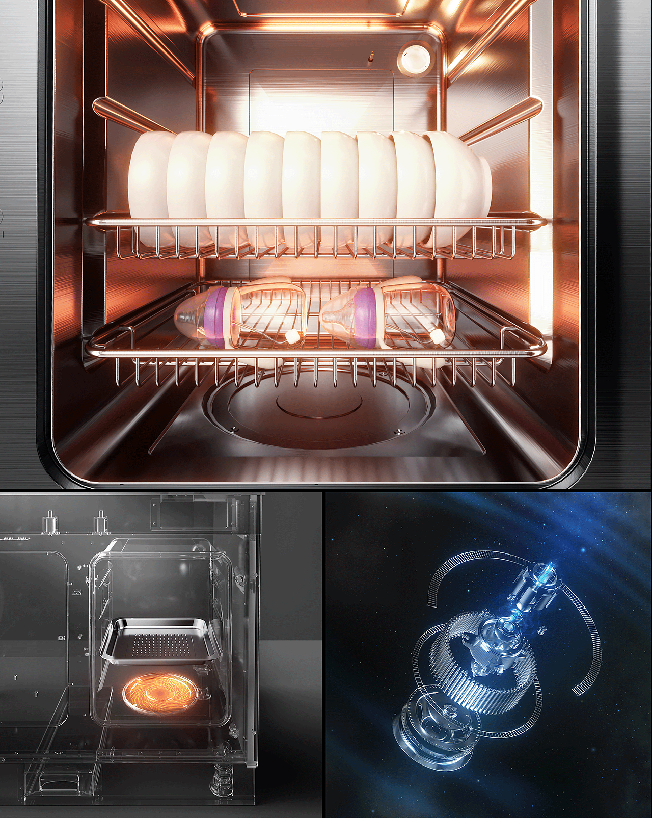 静态 | 两款集成灶详情页渲染（图ZMzIwNDQyNTQ4） - 产品 - 站酷设计师卡夫卡穿越风暴原创素材 - 站酷ZCOOL