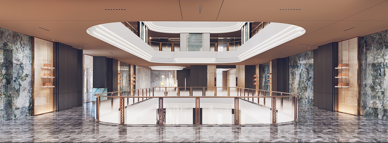 商业大堂一二层