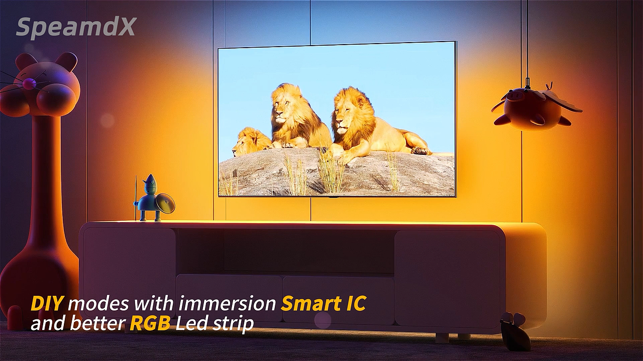 HDMI电视氛围灯动态展现