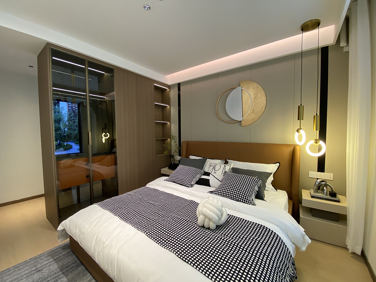 银川装修公司推荐|银川紫辰府二样板间装修设计实景图