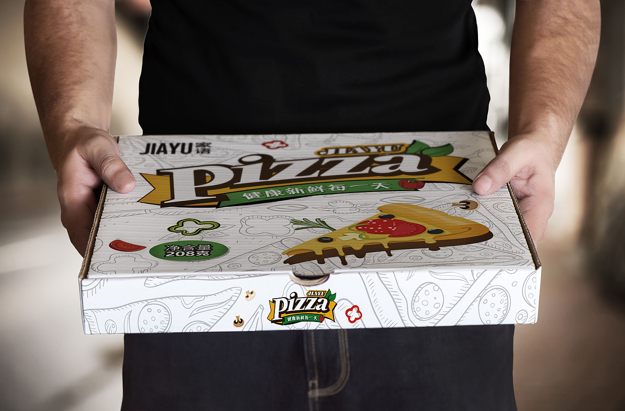 上海 家语披萨包装（图ZMTcwMzM4ODgw） - 包装 - 站酷设计师JocelynWu原创素材 - 站酷ZCOOL