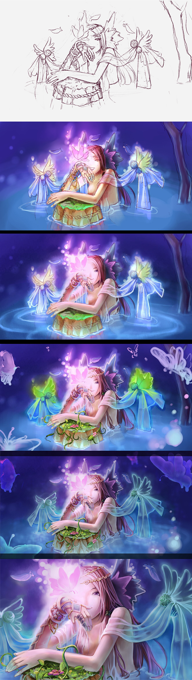 一些个人绘画过程（图ZNTExNTky） - 商业插画 - 站酷设计师吖JUN原创素材 - 站酷ZCOOL