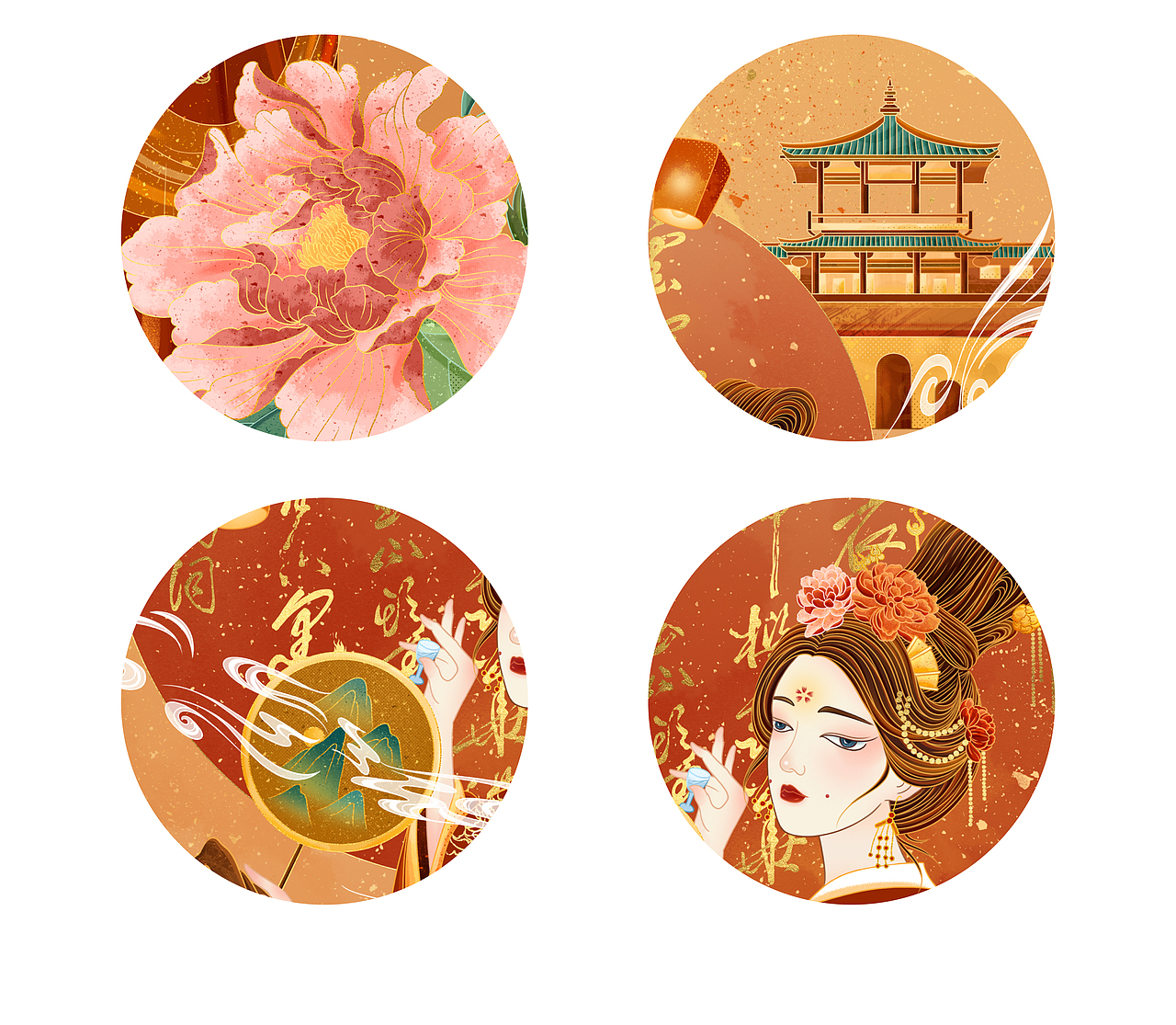 四大美人（图ZMjU3NjgxNTQw） - 创作习作 - 站酷设计师一只长颈鹿鹿原创素材 - 站酷ZCOOL