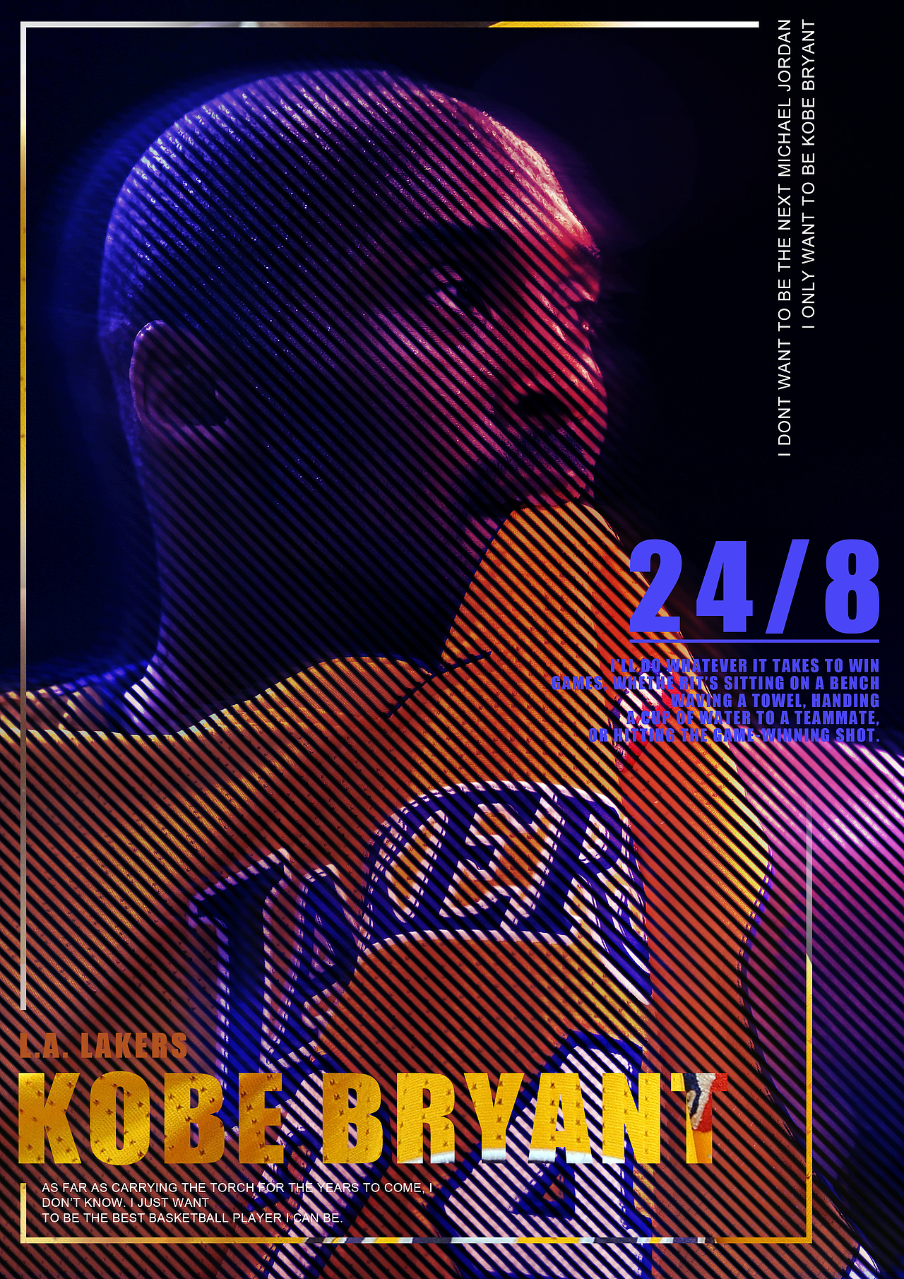 向我的偶像致敬kobekobe bryant|平面|海报|葡萄籽酸不酸_原创作品