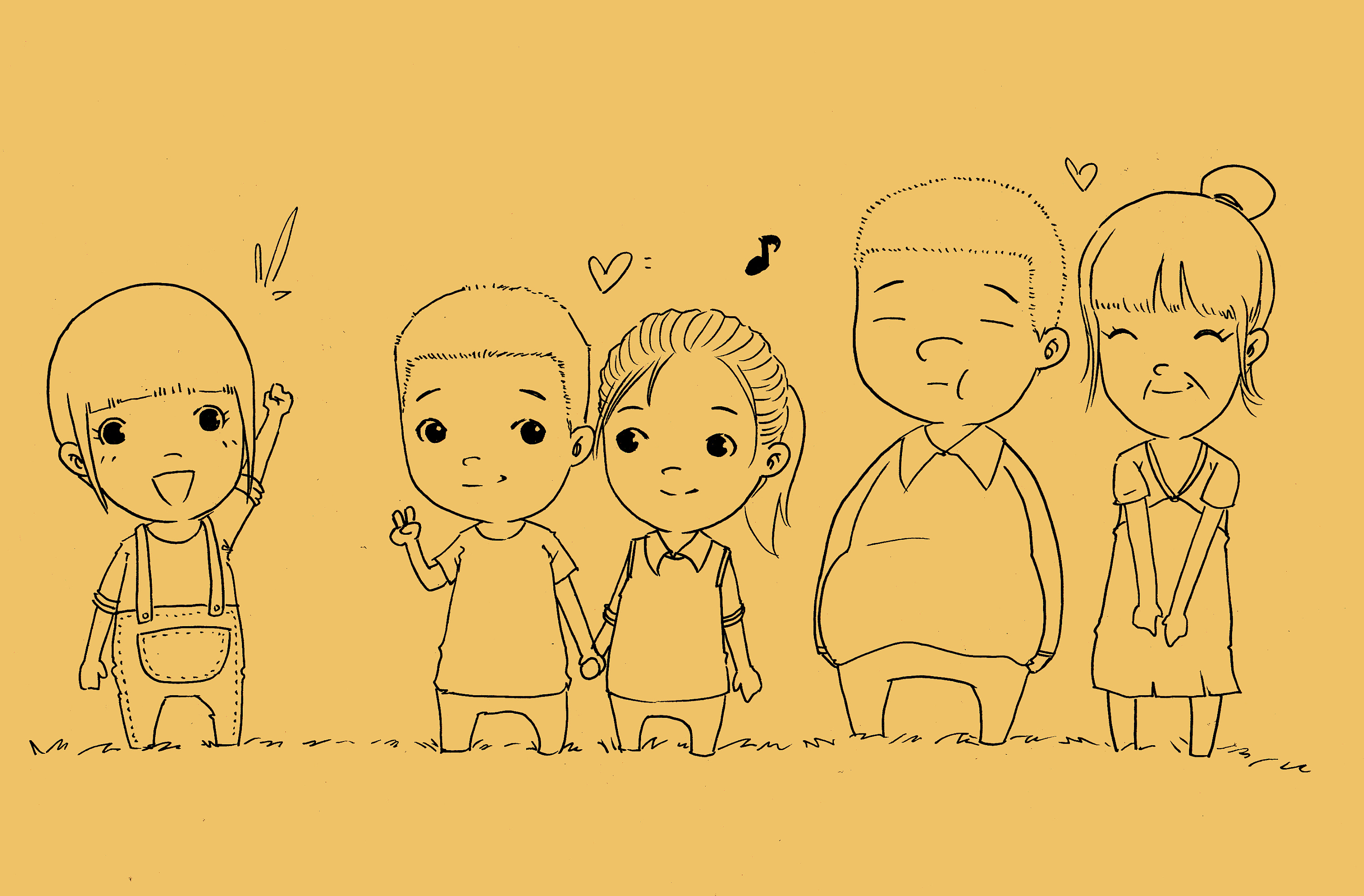 女孩儿的一家人