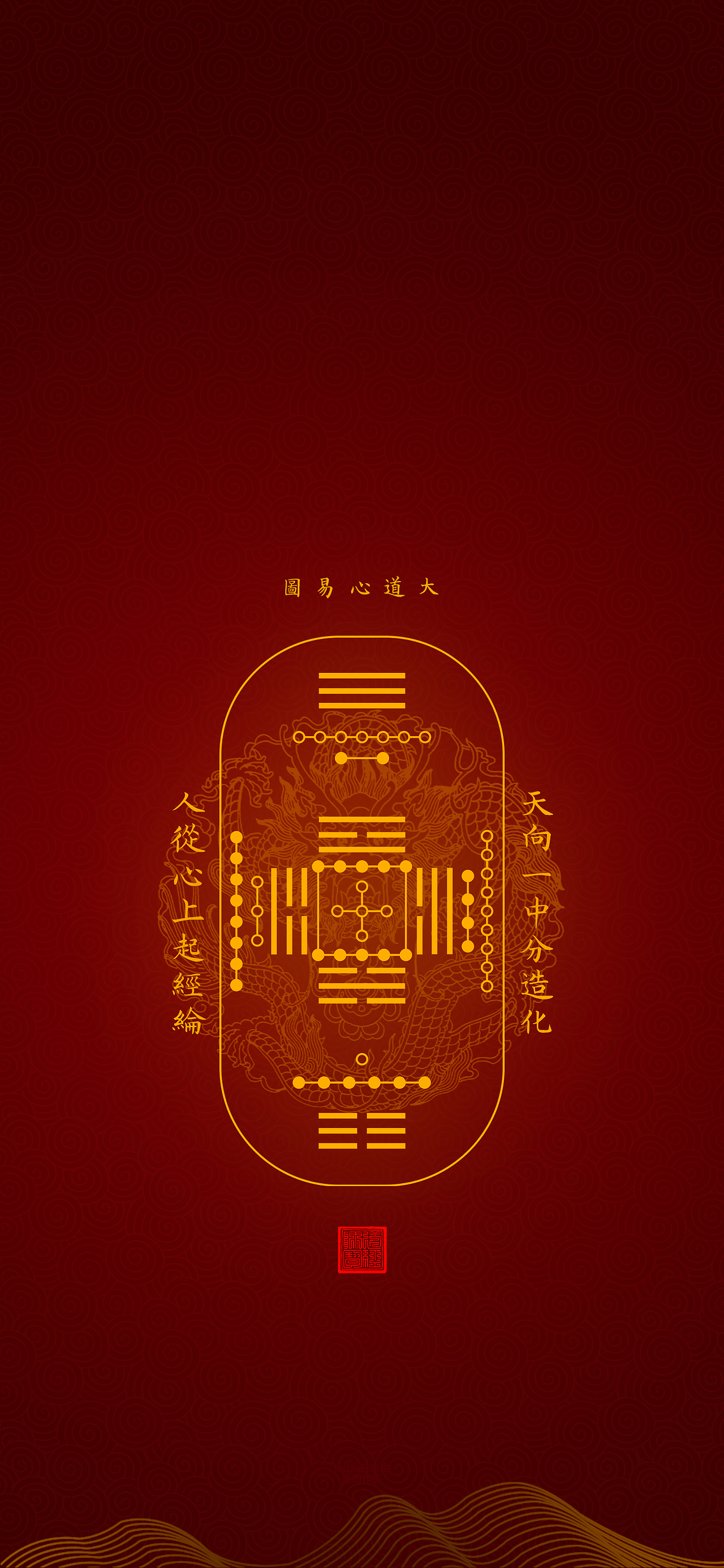 【道教文化】大道心易图