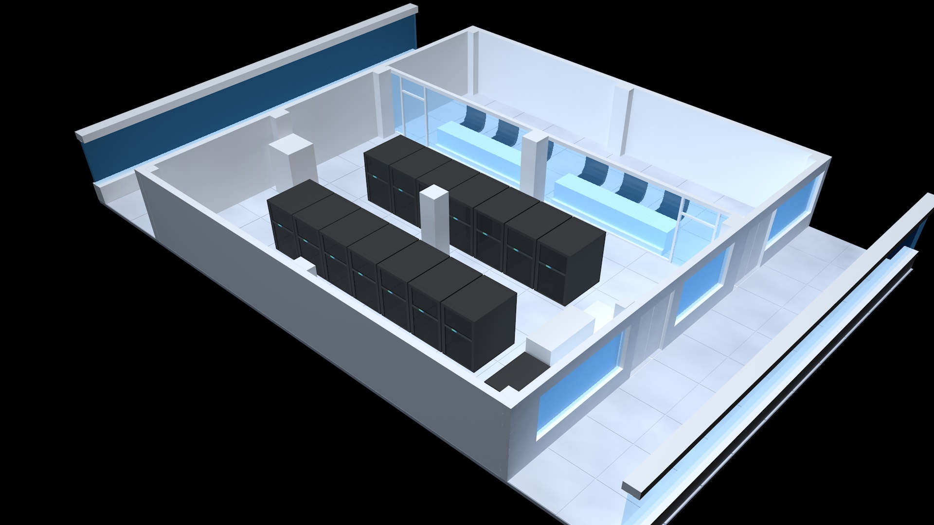 机房方案设计|空间|室内设计|lanchunye - 原创作品 - 站酷 (ZCOOL)