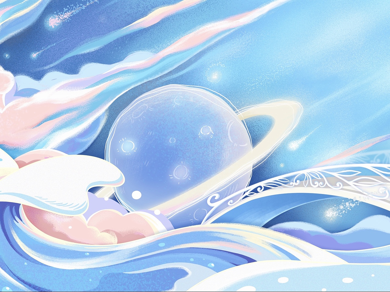 北流小說《北風(fēng)知我意》封面（圖ZMjcwNDg4MDA4） - 商業(yè)插畫 - 站酷設(shè)計師插畫師小狗子原創(chuàng)素材 - 站酷ZCOOL