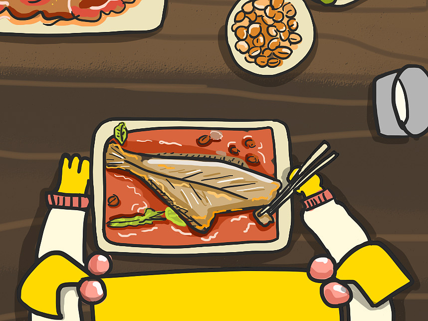 《聚餐》品牌菜品手绘（图ZOTQzOTU5MDQ=） - 商业插画 - 站酷设计师冻疮君l醒花造物原创素材 - 站酷ZCOOL