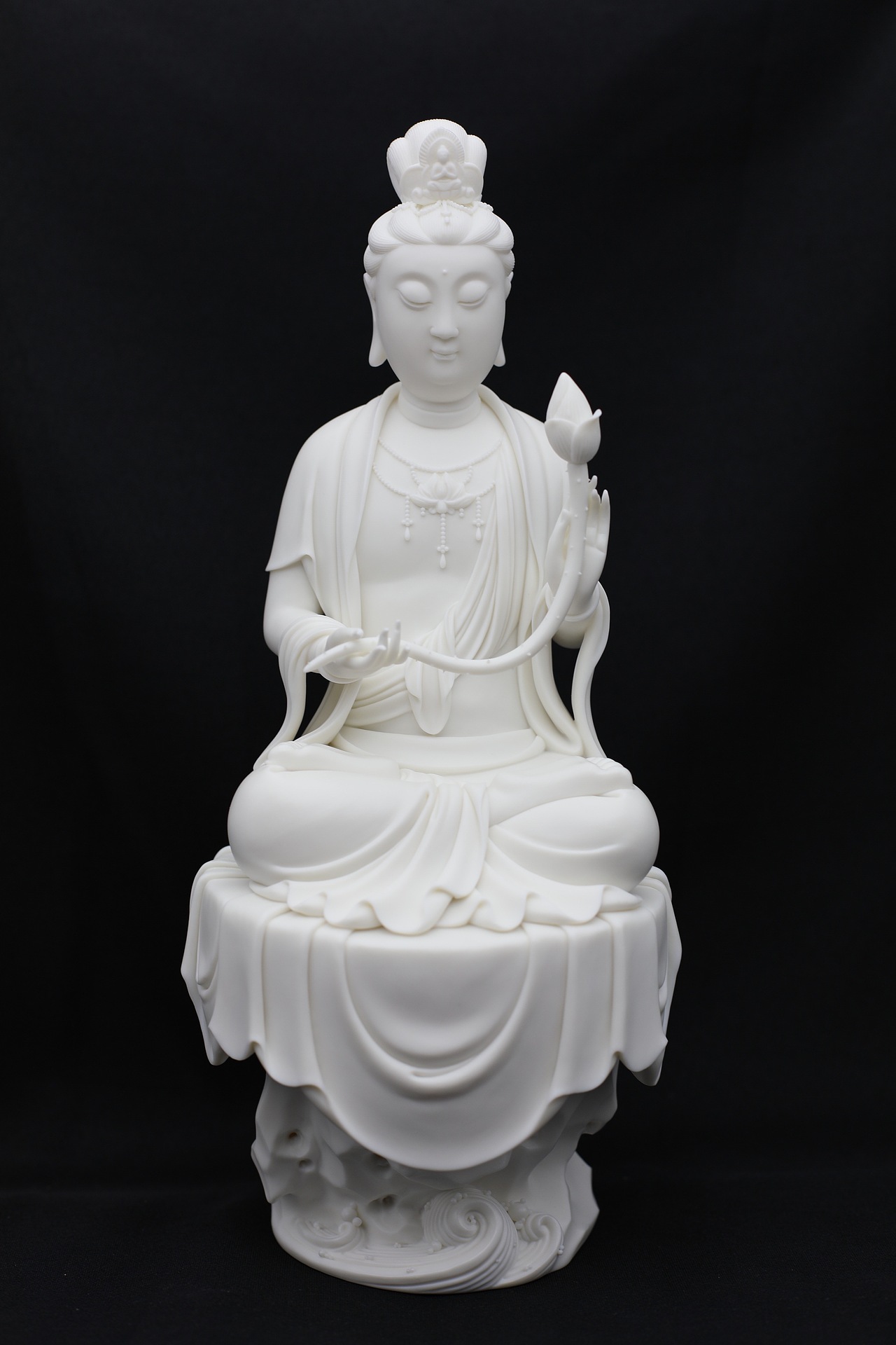 观音佛像|纯艺术|雕塑|指尖匠陶瓷研究所_原创作品-站酷zcool