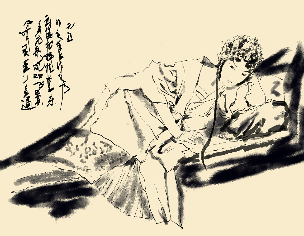 水墨|插画|创作习作|插画师绯澜 - 原创作品 - 站酷 (zcool)