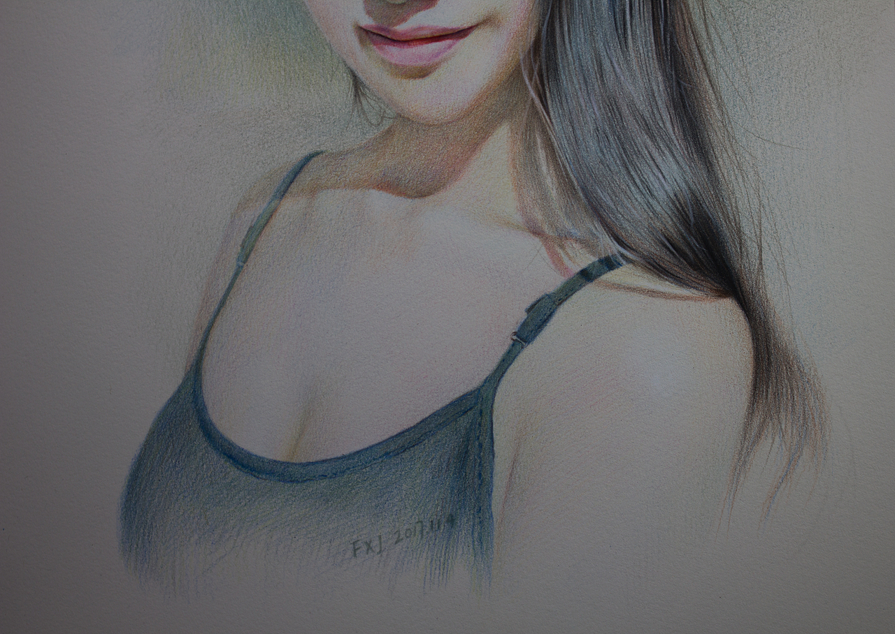 《戴草帽的女孩》（图ZOTYwMjQ0NDA=） - 绘画 - 站酷设计师范晓杰原创素材 - 站酷ZCOOL