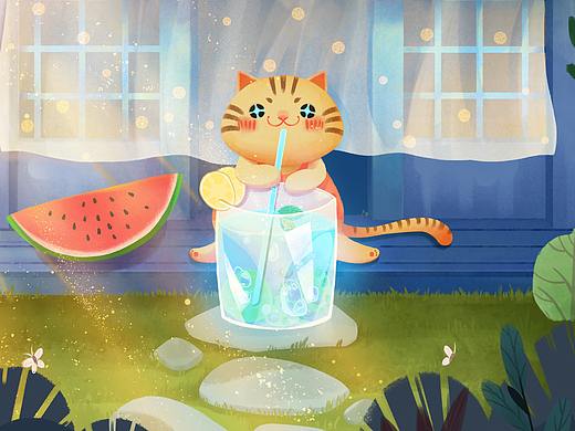 兒插-午后的時光（個人主頁-ZNDk1MTg4NDQ=） - 兒童插畫 - 站酷設計師RGB貳五五原創(chuàng)素材 - 站酷ZCOOL