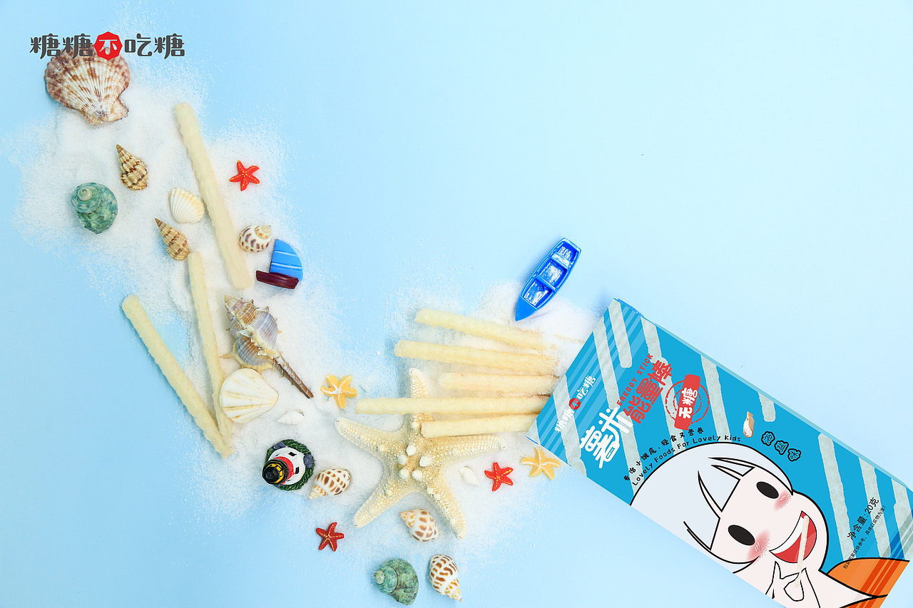 儿童零食薯米棒休闲食品静物拍摄