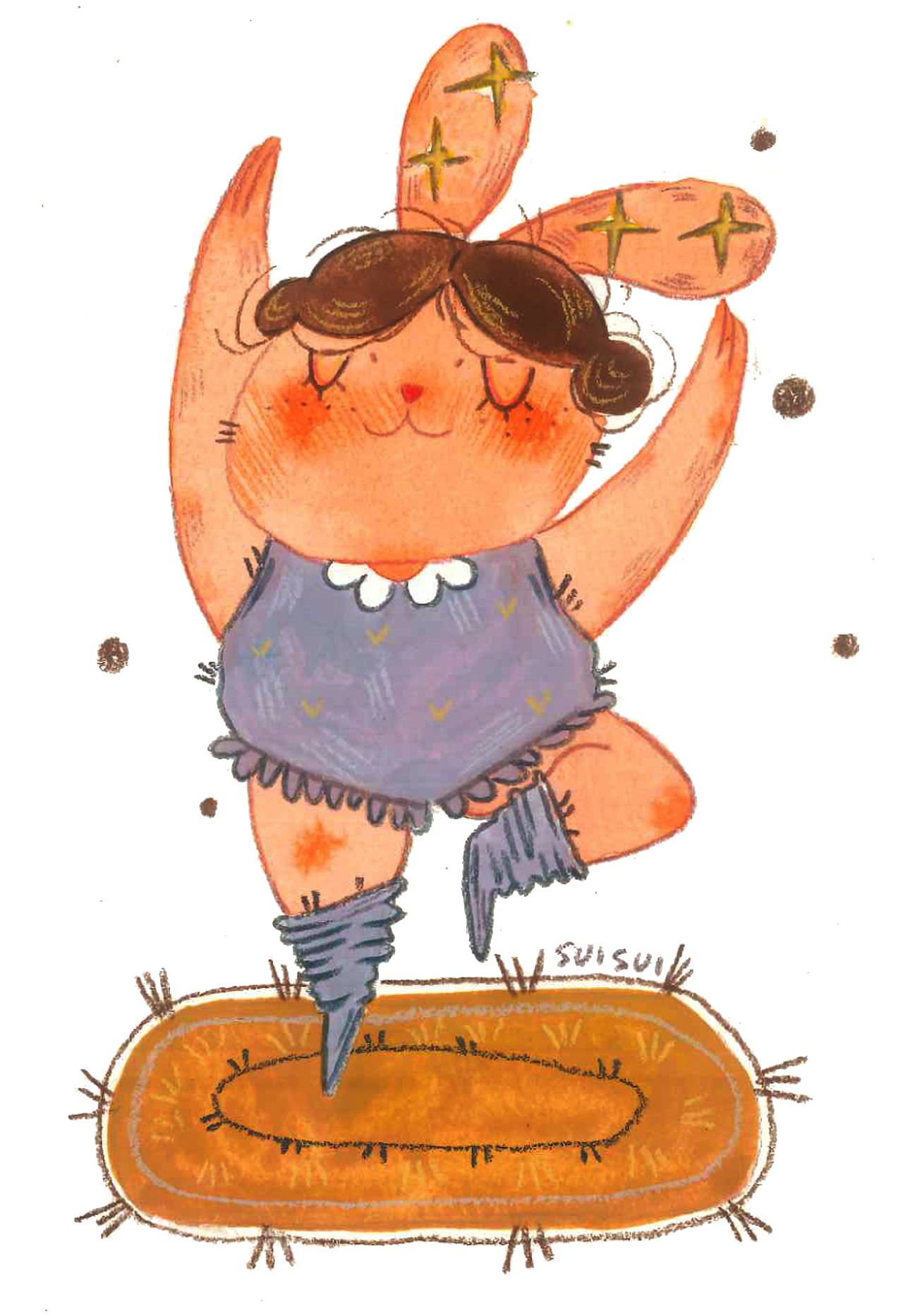 原创 |好多好多兔子 |综合材料（图ZMzM3NDE4NzEy） - 儿童插画 - 站酷设计师SUISUI爱画画原创素材 - 站酷ZCOOL