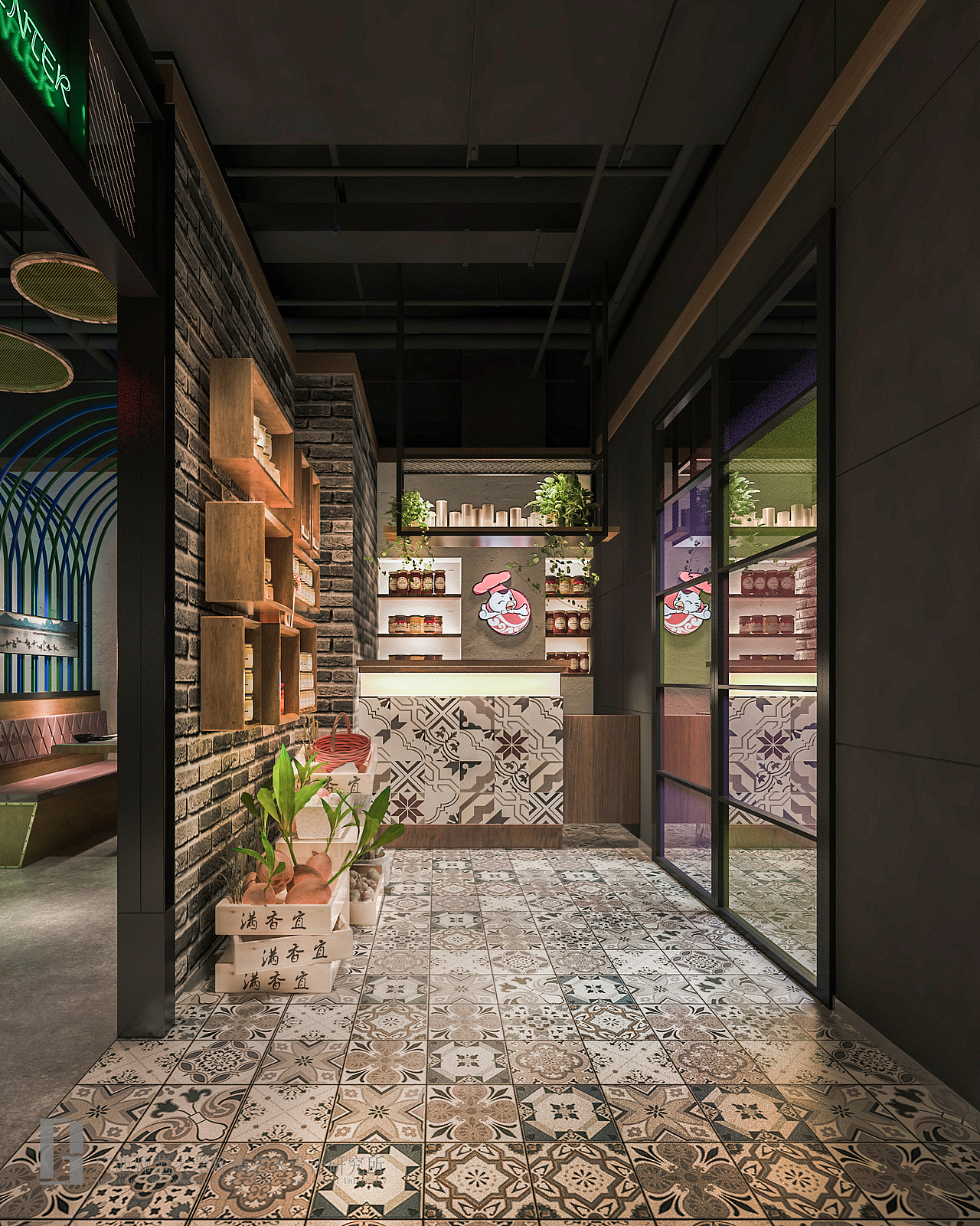 满香宜餐厅—江南万达店（图ZOTEwMDMzNzI=） - 家装设计 - 站酷设计师做毛线设计原创素材 - 站酷ZCOOL