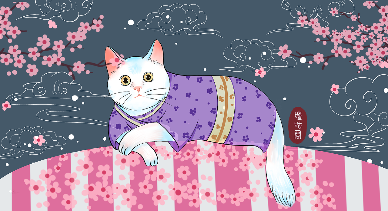 猫猫（图ZMjY2MDUxNTI4） - 商业插画 - 站酷设计师画画十口原创素材 - 站酷ZCOOL