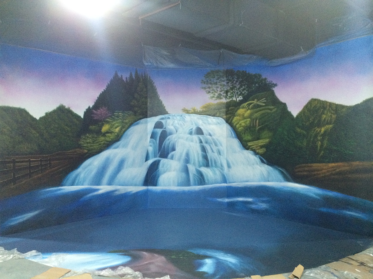 四川省成都市双流区城南优品道广场彩绘立体画