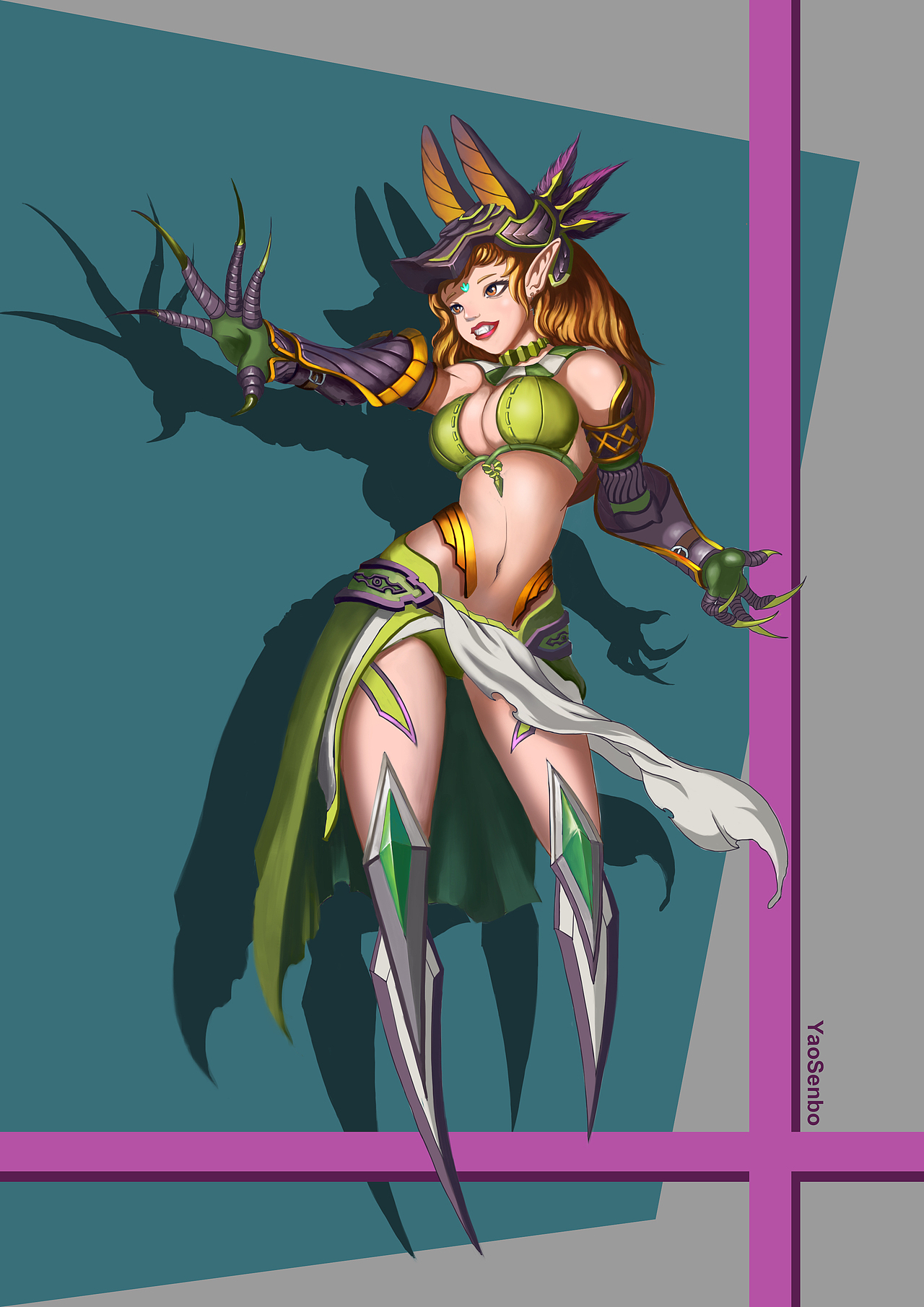 人物赛璐璐|插画|游戏原画|美术农民工_原创作品-站酷zcool