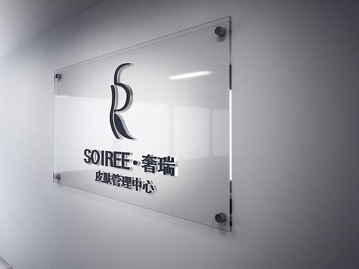 美容logo 字母SR组合logo logo设计