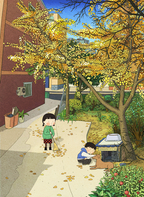 动态插画——小时候（图ZMTQ3MTM1NTQ0） - 创作习作 - 站酷设计师CaoLeiii原创素材 - 站酷ZCOOL