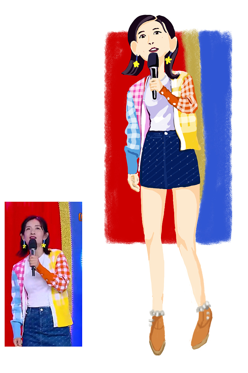 人物手绘稿涂鸦（图ZMTY4NzEzNzQ0） - 新锐潮流插画 - 站酷设计师仙人与掌掌原创素材 - 站酷ZCOOL