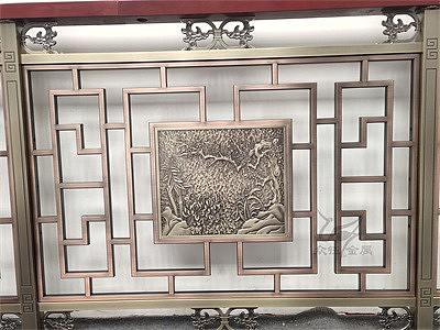 典雅中式铜艺楼梯护栏 铜板雕花楼梯扶手气场十足
