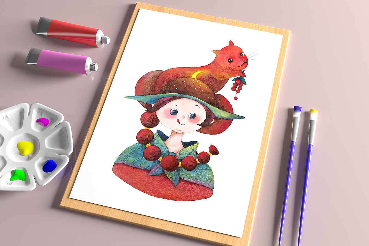 少女动物组合练习