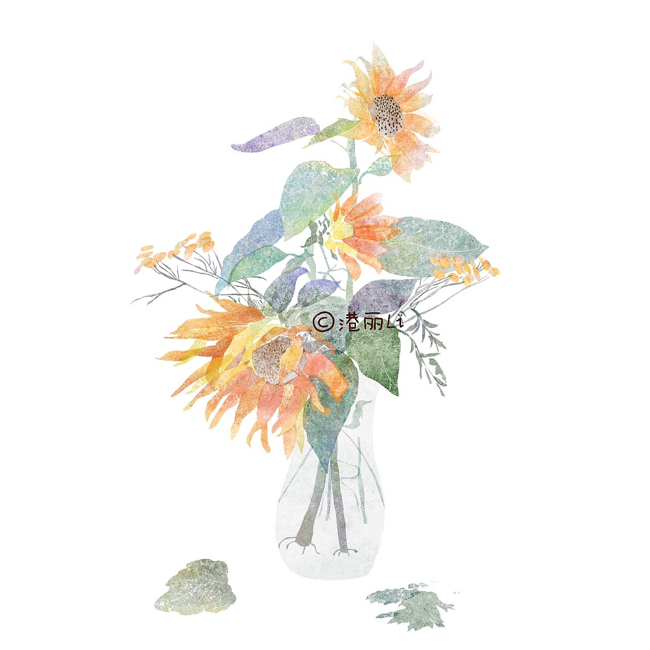 植物插画系列（图ZMTEzMTk1MDY0） - 艺术插画 - 站酷设计师Gangli港丽丽原创素材 - 站酷ZCOOL
