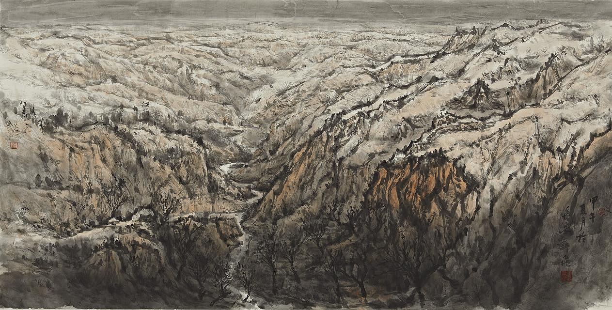 许飞国画作品