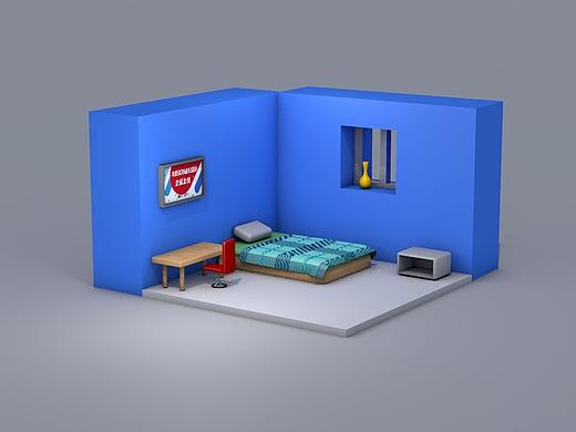 C4D臥室（個(gè)人主頁(yè)-ZMjc4MjIyODA=） - 家裝設(shè)計(jì) - 站酷設(shè)計(jì)師有文化的流氓原創(chuàng)素材 - 站酷ZCOOL