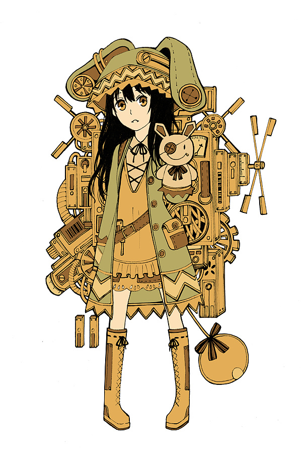 蒸汽朋克插画集1蒸汽街系列