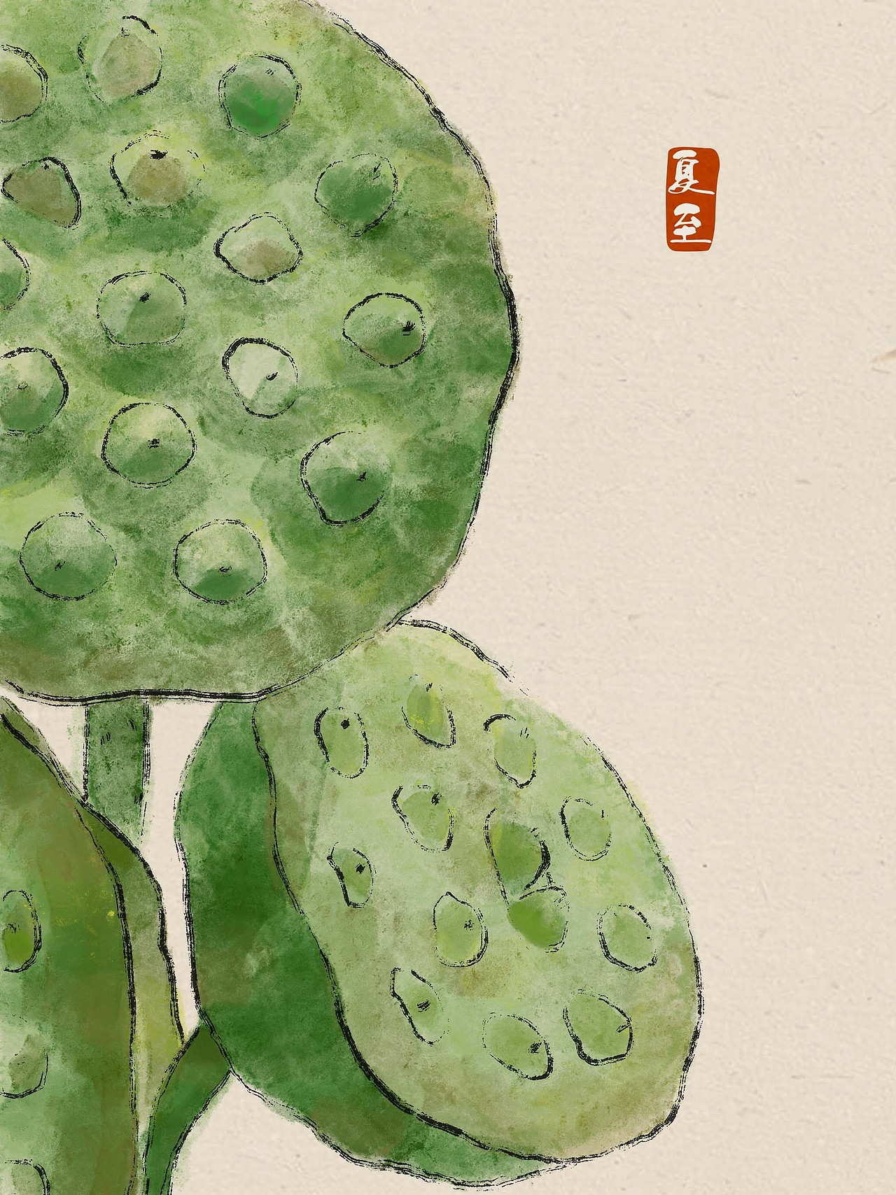 二十四节气中国风插画(完整版)