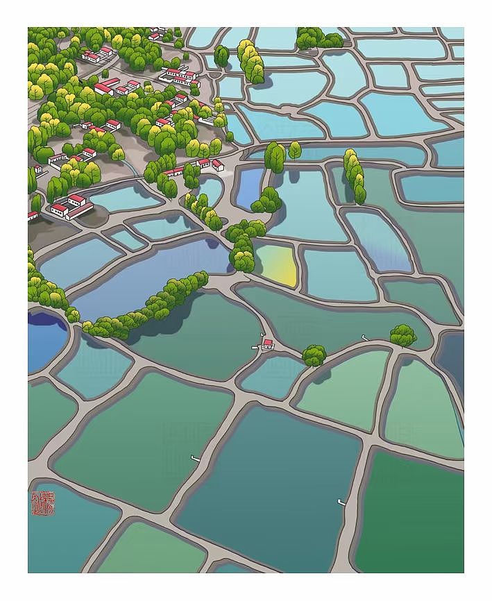 大美准格尔十景连环画背景画~层板画~景箱画~国画~展馆（图ZMzQ5ODEzODA0） - 商业插画 - 站酷设计师杨越绘画原创素材 - 站酷ZCOOL