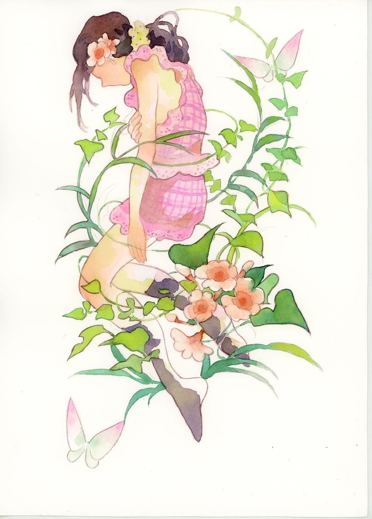 酿春光(纸胶带)（图ZMzY2NDQwMTcy） - 商业插画 - 站酷设计师忍冬2333原创素材 - 站酷ZCOOL
